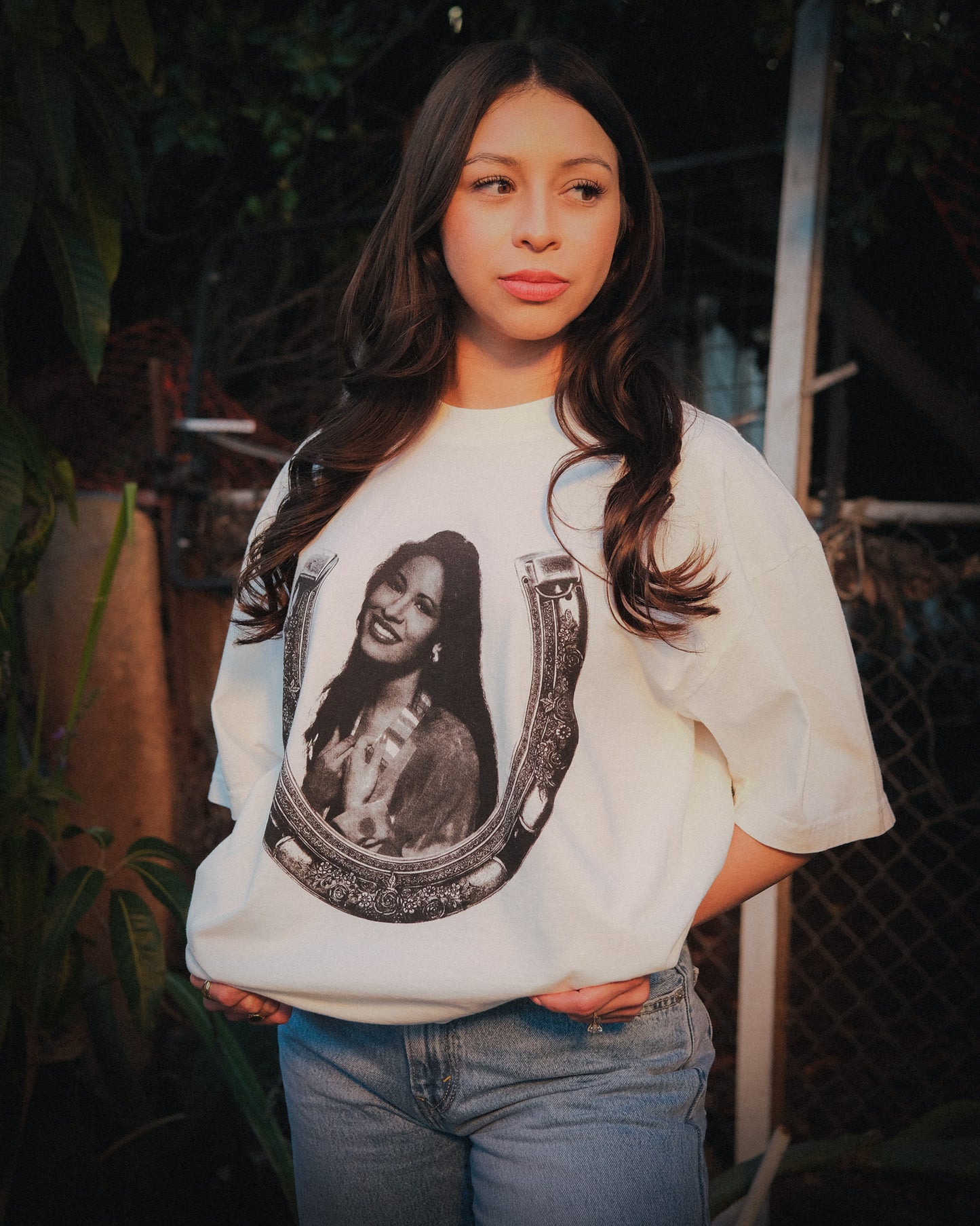 Selena Tribute Tee (Off-White)